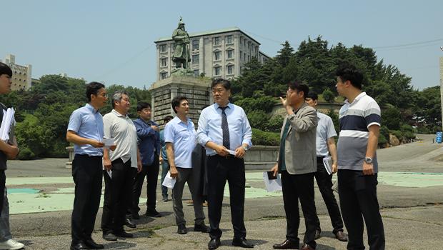 인천대 신임 이인재 총장, 제물포캠퍼스 현장점검… “노후시설 정비 및 안전 확보 만전” 대표이미지